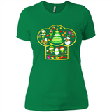 Chef Hat Christmas Ornament - Ladies' Boyfriend T-Shirt