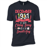 December 1981 37 Years Of Being Classy Sassy - Premium Short Sleeve T-Shirt