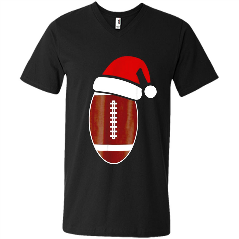 Christmas Football Shirt - Football Santa Hat Christmas
