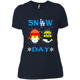 Snow Day Shirt For Los Angeles Dodgers Vs Minion Fans pingpong