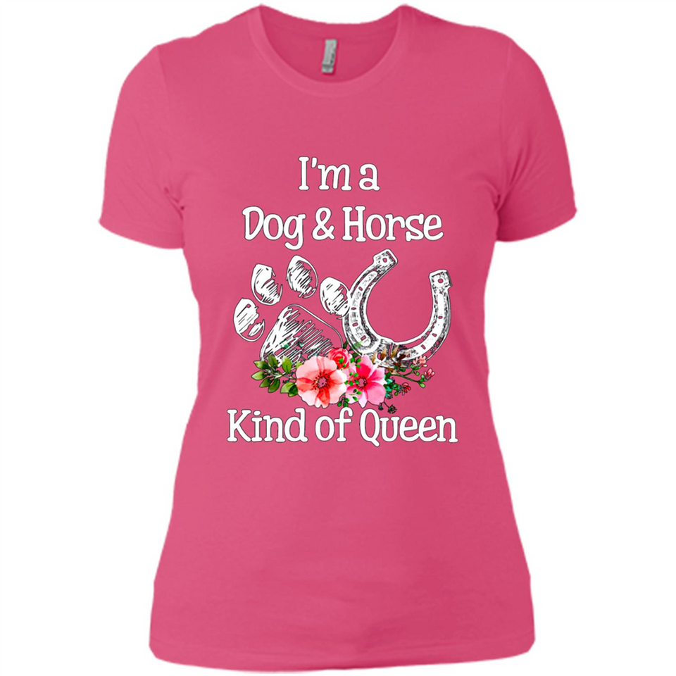 I'm A Dog & Horse Shirt Animal Lover Gift