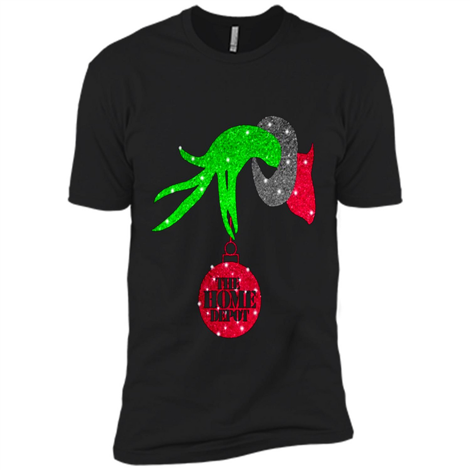 GRINCH HAND HOLDING HOMEDEPOT GLITTER CHRISTMAS PINGPONG