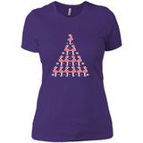 Flamingo Christmas Tree Flamingo - Ladies' Boyfriend T-Shirt