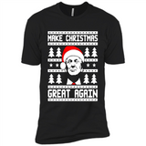 Fabulous Make Christmas Great Again Trump Ugly Christmas - Premium Short Sleeve T-Shirt