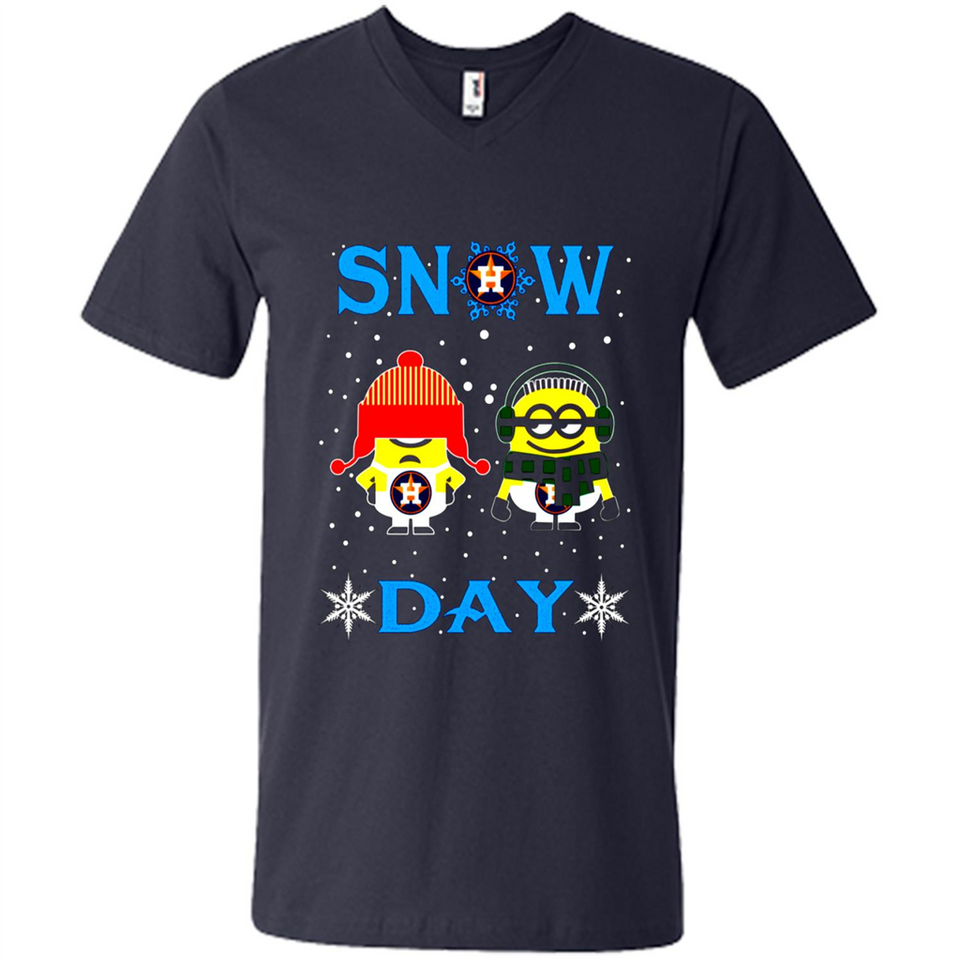 Snow Day Shirt For Houston Astros Vs Minion Fans pingpong