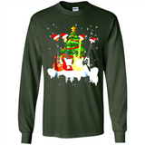 Santa Hat Electric Guitar Classical Guitar Christmas shirt Ladies' Boyfriend
