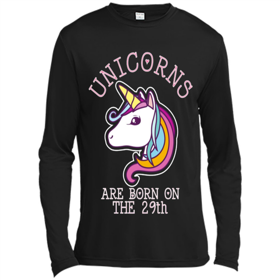Unicorns Birthday T-shirt Born On The 29th Unicorn Magical