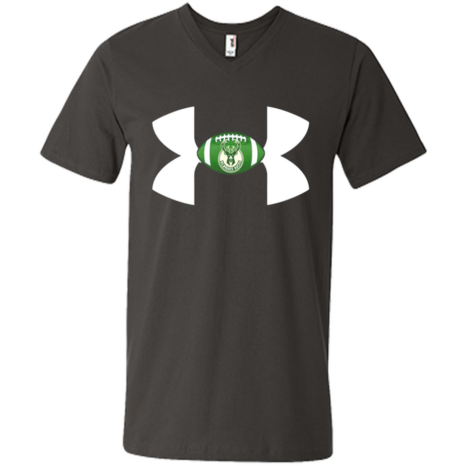 Milwaukee Bucks Under Armour Logo - Men's V-Neck