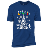 Funny Mechanics Ugly Christmas 2018 - Premium Short Sleeve T-Shirt