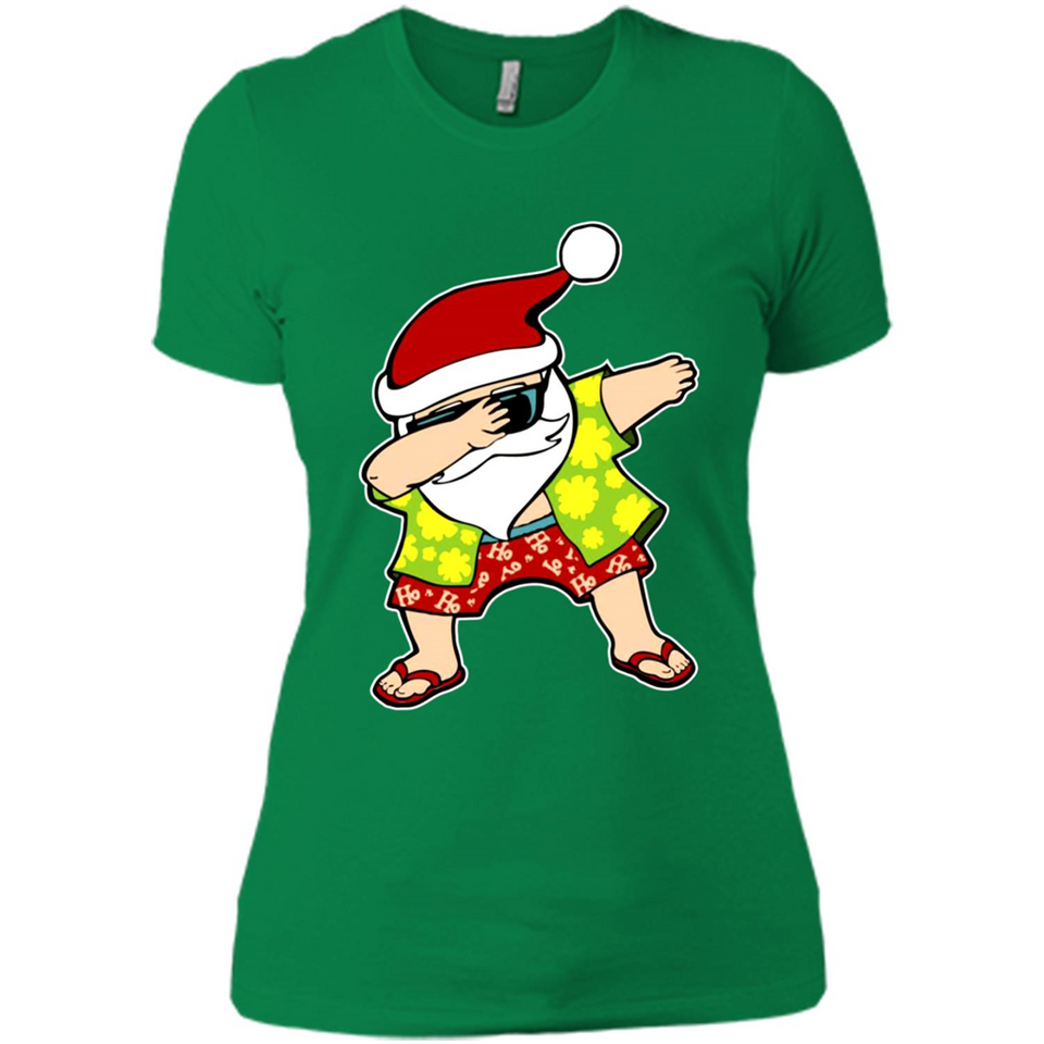 Dabbing Santa Christmas In July 1 - Ladies' Boyfriend T-Shirt