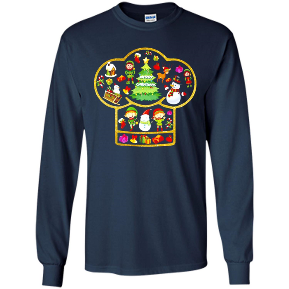Chef Hat Christmas Ornament - Long Sleeve T-Shirt