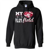 Alabama Crimson Football My Heart is on that Field - Hoodie