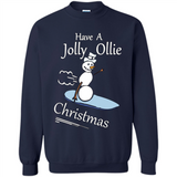 Snowman Snowboarder Tshirt Have Jolly Ollie Christmas
