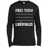 Peaceful Communities- Free Them Liberenlos Shirt PINGPONG - Canvas Long Sleeve T-Shirt
