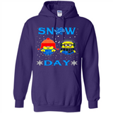Snow Day Shirt For Detroit Lions Vs Minion Fans pingpong