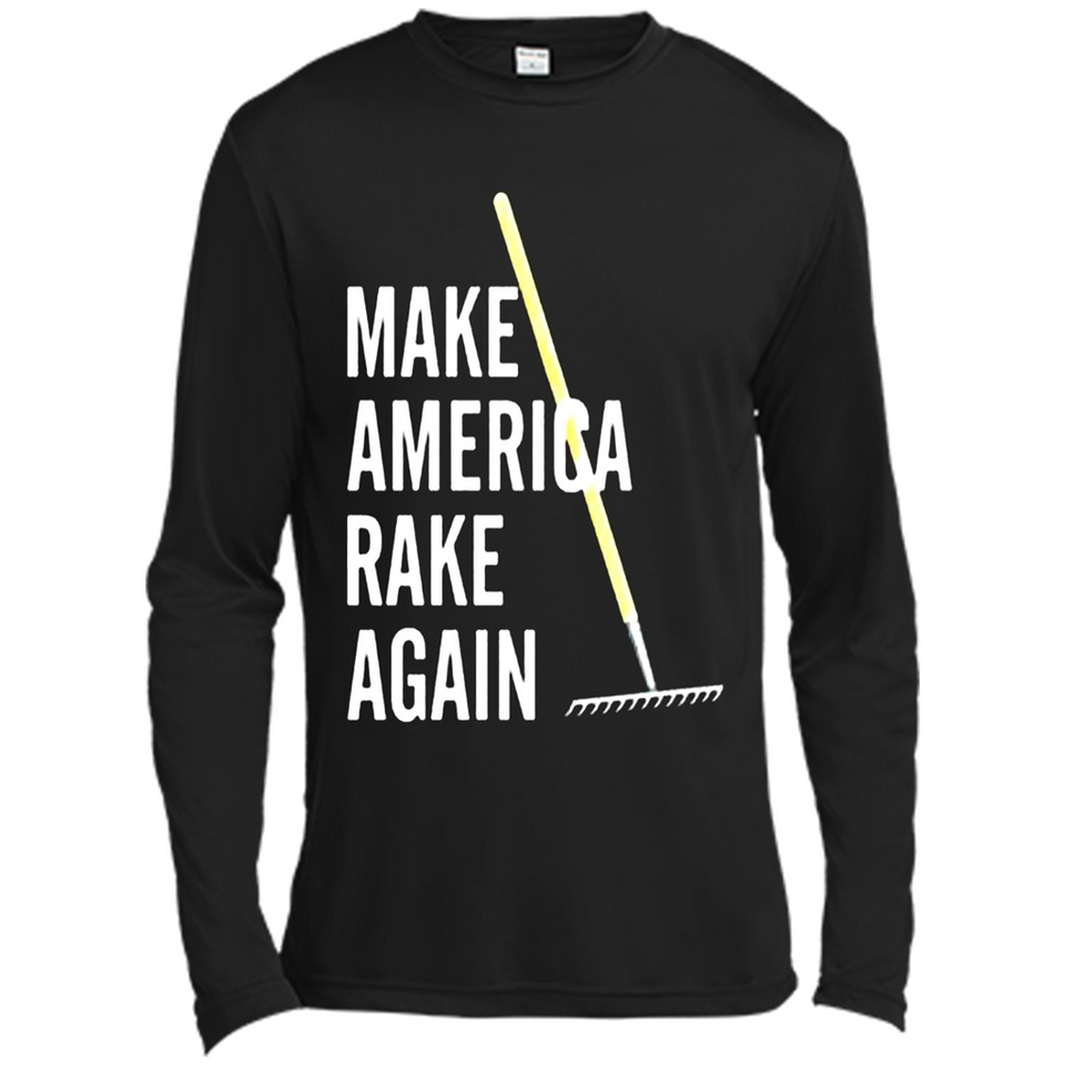 Make America Rake Again California Fires Paradise Youth T-Shirt PINGPONG - Canvas Long Sleeve T-Shirt
