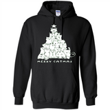 Merry Catmas - Merry Christmas Cat Lover Mug PINGPONG - Hoodie