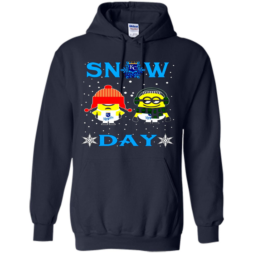 Snow Day Shirt For Kansas City Royals Vs Minion Fans pingpong