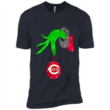 GRINCH HAND HOLDING CINCINNATI REDS GLITTER CHRISTMAS PINGPONG