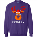 Prancer Reindeer Santa Claus Funny Xmas Holiday T-Shirt - Sweatshirt