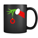 Funny Grinch Hand Holding Chef Ornament Christmas PING PONG
