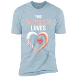 This Woman love Browns NFL football team - Premium Short Sleeve T-Shirt