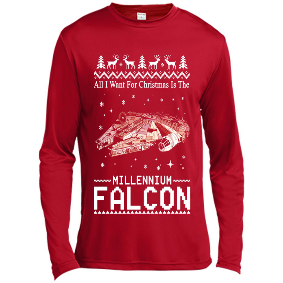 All I Want For Christmas Is The Millennium Falcon ugly PINGPONG