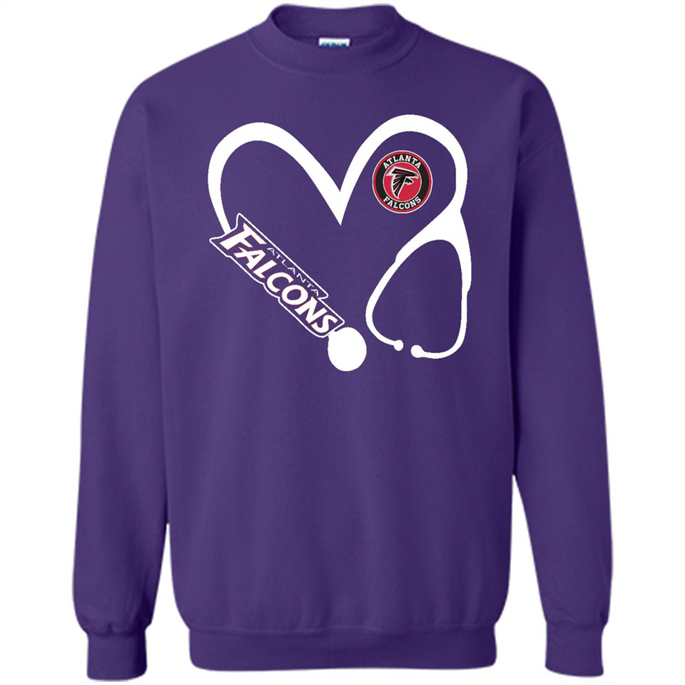 Stethoscope Heart Love Atlanta Falcons For Football Lovers