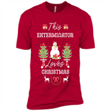 This Exterminator Loves Christmas Tree Shirt with Snowman