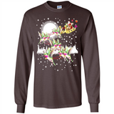 Hummingbird Santa Sleigh - Long Sleeve T-Shirt