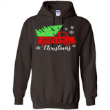 Vintage Christmas Classic Truck T-Shirt with Snow and Tree