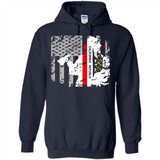 Paradise California Firefighter Thin Red Line Funds Youth T-Shirt PINGPONG - Hoodie