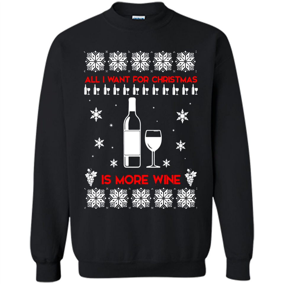 All I Want For Christmas is Wine Ugly sweater PINGPONG