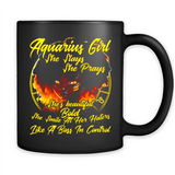 Aquarius Girl She Slays She Prays Zodiac Sign PINGPONG
