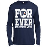 Philadelphia Flyers Forever For ever not just when we win - Canvas Long Sleeve T-Shirt