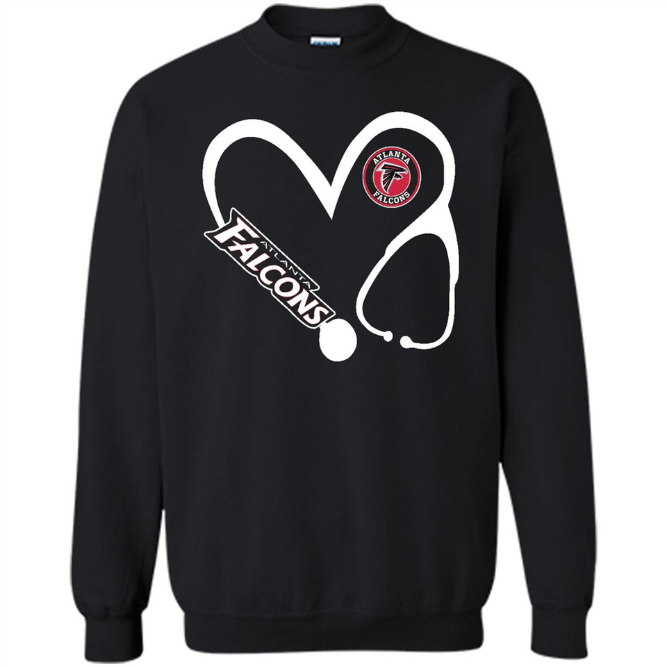 Stethoscope Heart Love Atlanta Falcons For Football Lovers