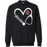 Stethoscope Heart Love Atlanta Falcons For Football Lovers