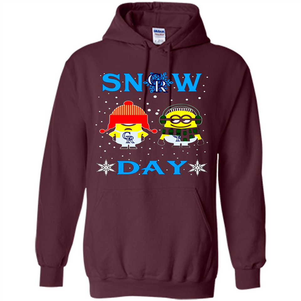 Snow Day Shirt For Colorado Rockies Vs Minion Fans pingpong