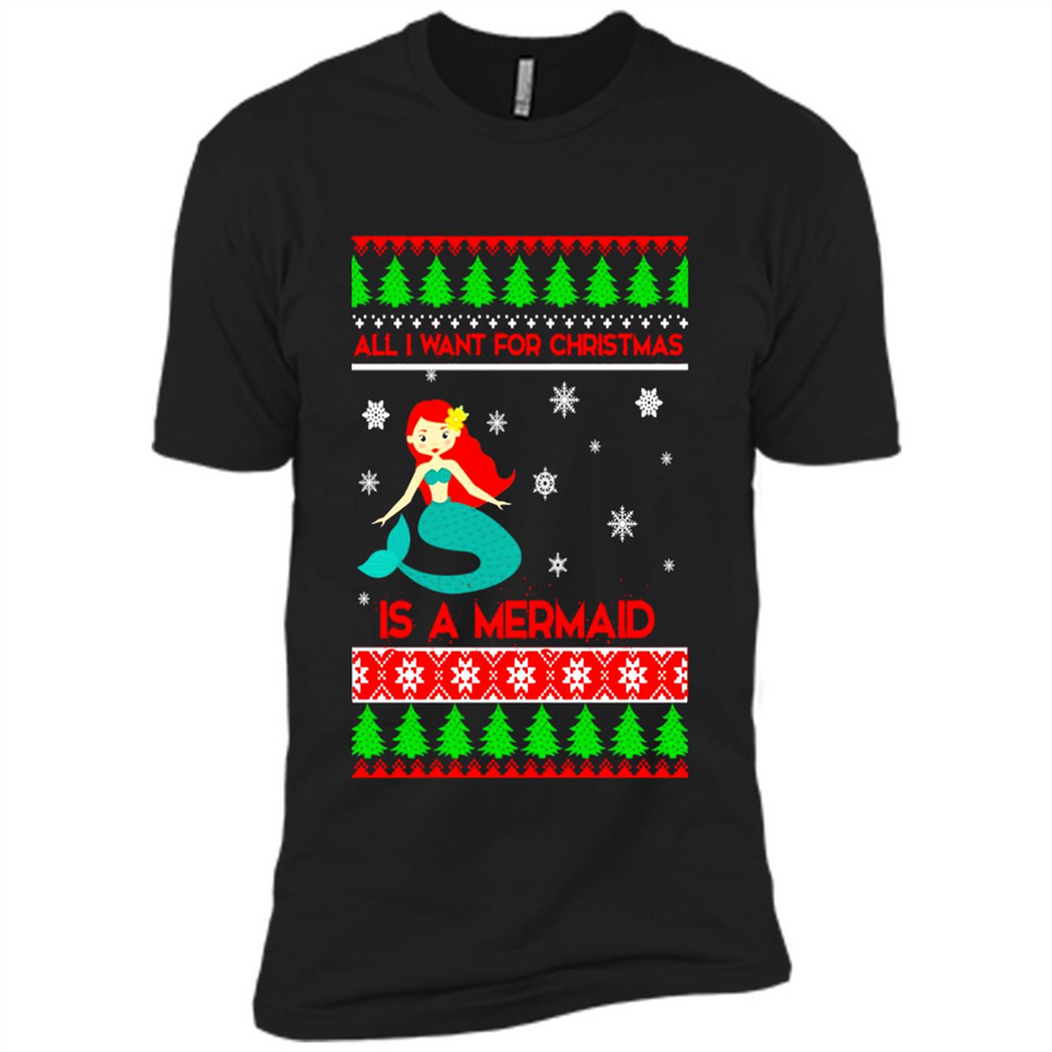 All I Want For Christmas Is A Mermaid ugly PINGPONG