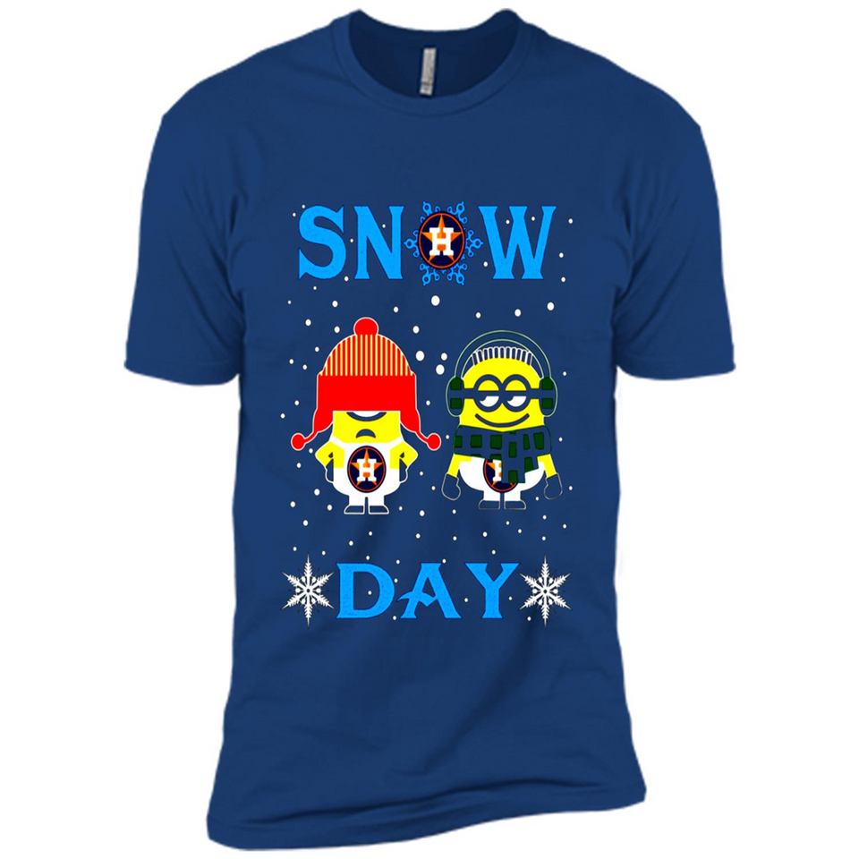 Snow Day Shirt For Houston Astros Vs Minion Fans pingpong