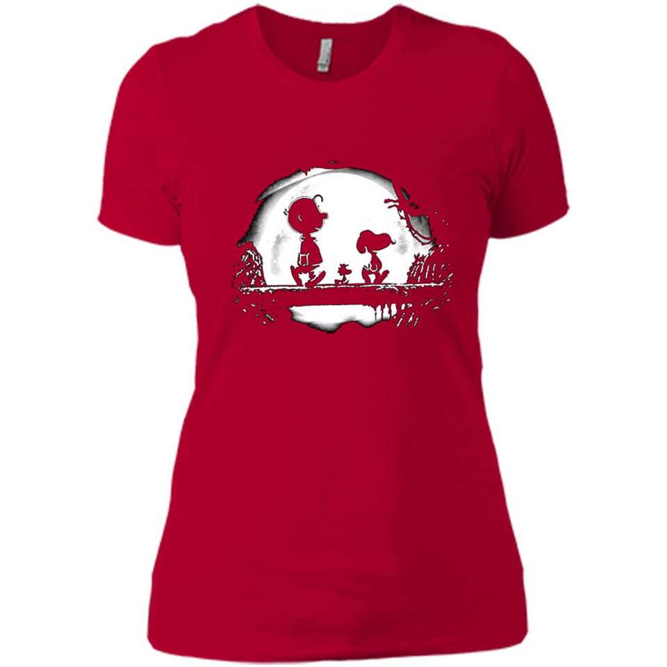 Snoopy The Peanuts Walking To The Moon
