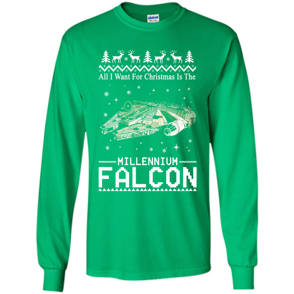 All I Want For Christmas Is The Millennium Falcon ugly PINGPONG