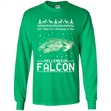 All I Want For Christmas Is The Millennium Falcon ugly PINGPONG