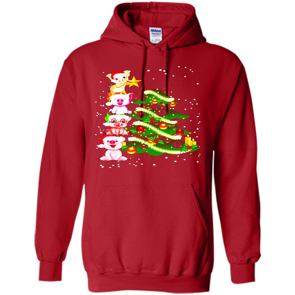 Pigs Christmas T Shirt PINGPONG - Hoodie