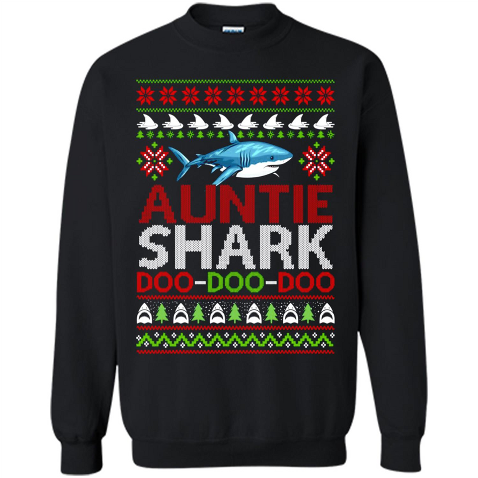 Auntie shark Doo Doo Doo Christmas - Sweatshirt
