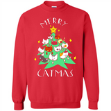 Merry Catmas Funny Cool Christmas Mug PINGPONG - Sweatshirt