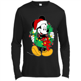 Mickey Mouse Merry Christmas Disney Sweatshirt - Canvas Long Sleeve T-Shirt