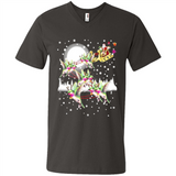 Hummingbird Santa Sleigh - Men's V-Neck