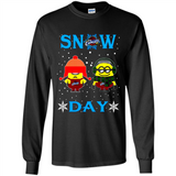 Snow Day Shirt For Cleveland Cavaliers Vs Minion Fans pingpong