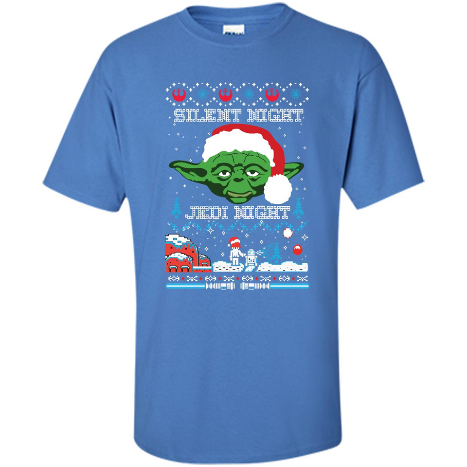 YODA SILENT NIGHT JEDI NIGHT CHRISTMAS UGLY SWEATER